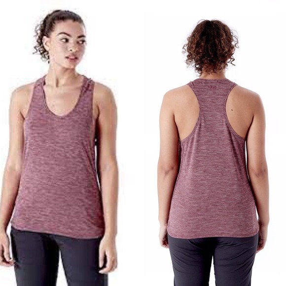 Rab Tops - NWT Rab Womens Wisp Vest Storm Deep Heather Tank Top